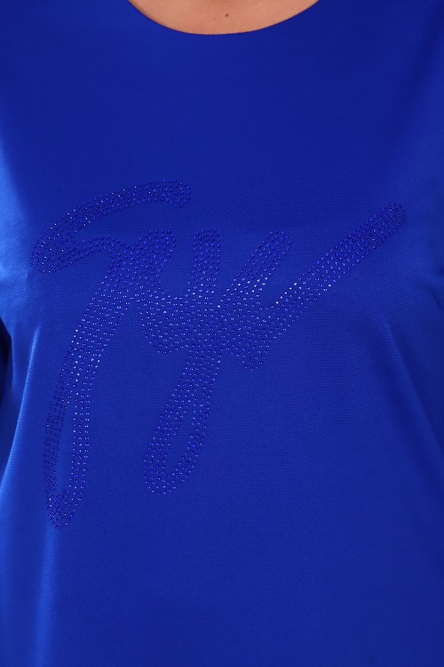 Женская туника 31597 НТ васильковый