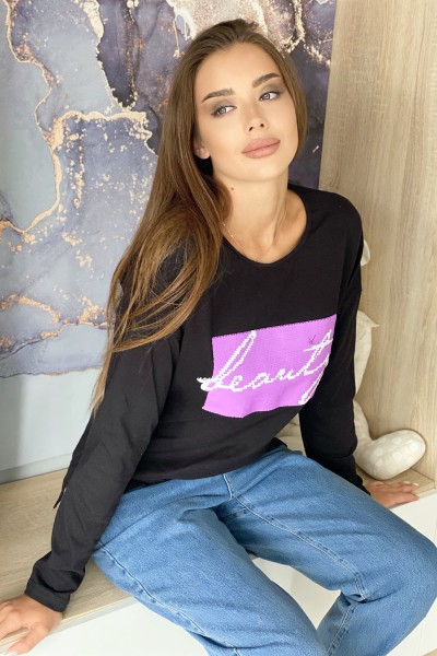 Женская туника 8161 НТ черный