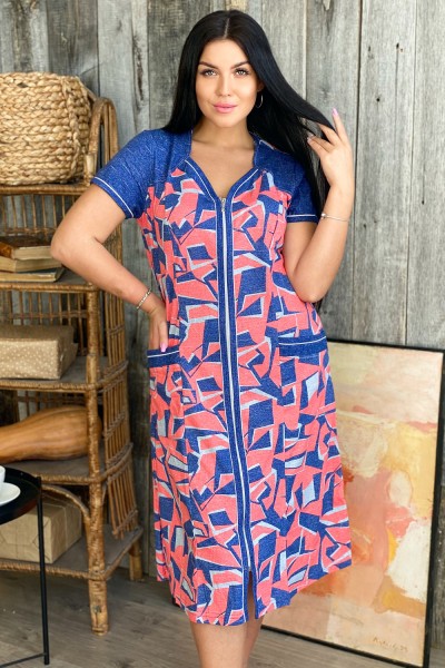 Халат Женский 1275 НТ коралл джинс