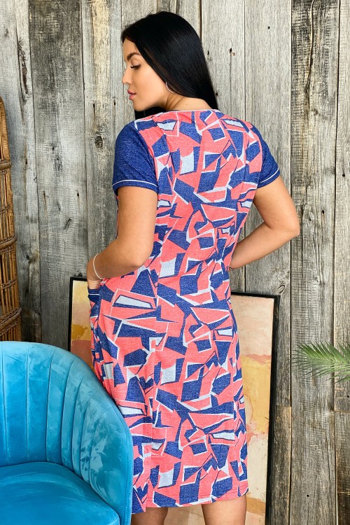 Халат Женский 1275 НТ коралл джинс Халат Женский 1275 НТ коралл джинс