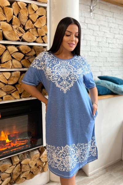 Женская туника 8162 НТ джинс