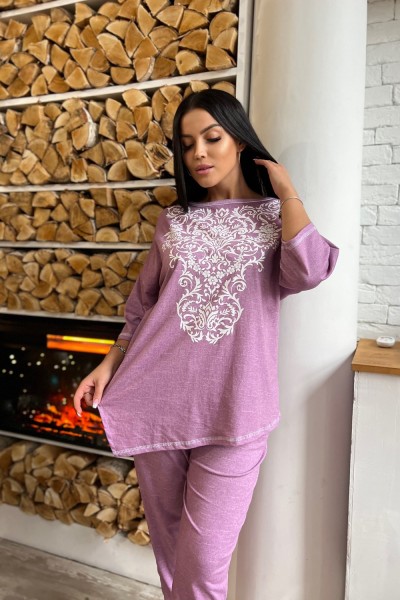 Женская туника 8164 НТ сиреневый