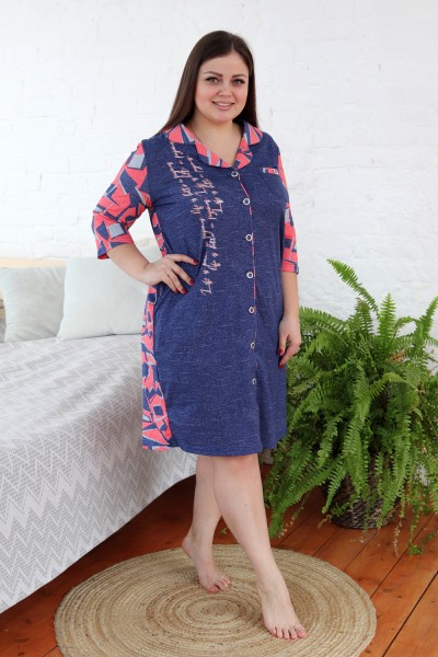 Халат Женский 9103 НТ коралл джинс