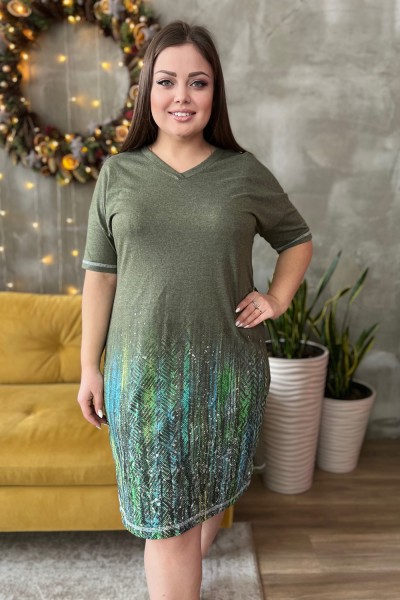 Женская туника 8197 НТ хаки