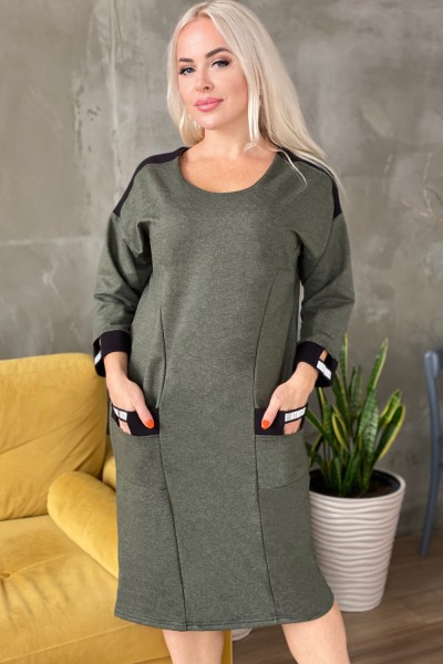 Платье женское 9083 НТ хаки
