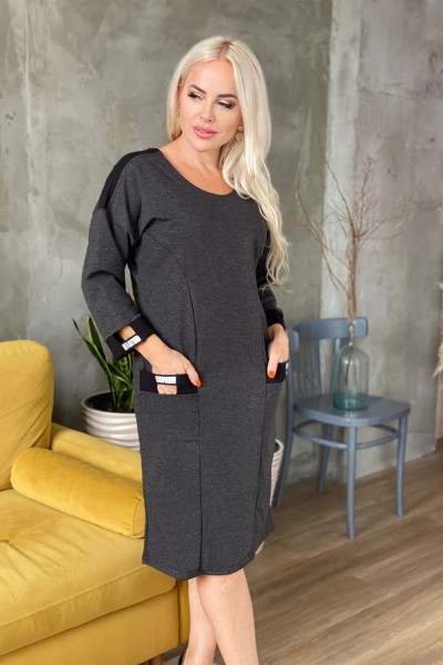Платье женское 9083 НТ антрацит