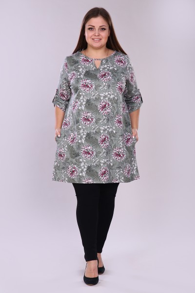 Женская туника 36535 НТ хаки