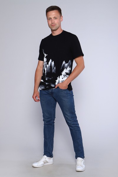 Мужская футболка 55061 НТ черный