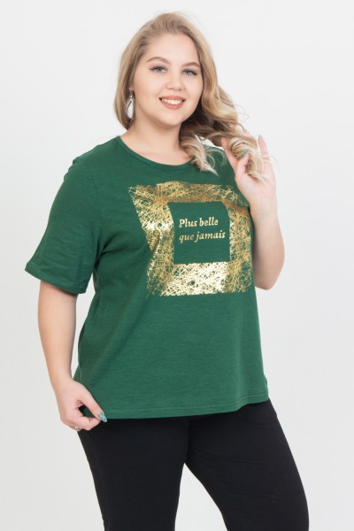 Женская футболка 24354 НТ зеленый