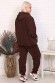 Женский костюм с брюками 52114 НТ коричневый