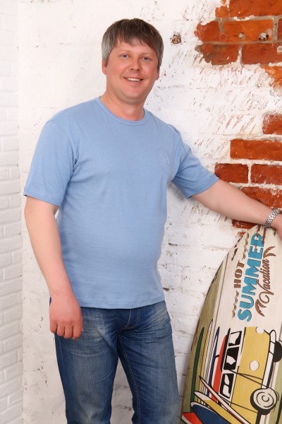 Мужская футболка 5985 НТ светло-голубой