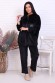 Женский костюм с брюками 52116 НТ черный