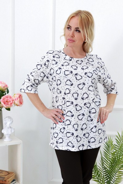 Женская футболка 30535 НТ молочный