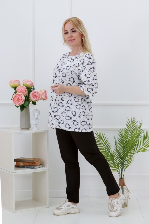 Женская футболка 30535 НТ молочный