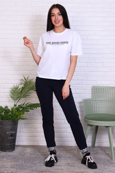 Женская футболка 31018 НТ белый