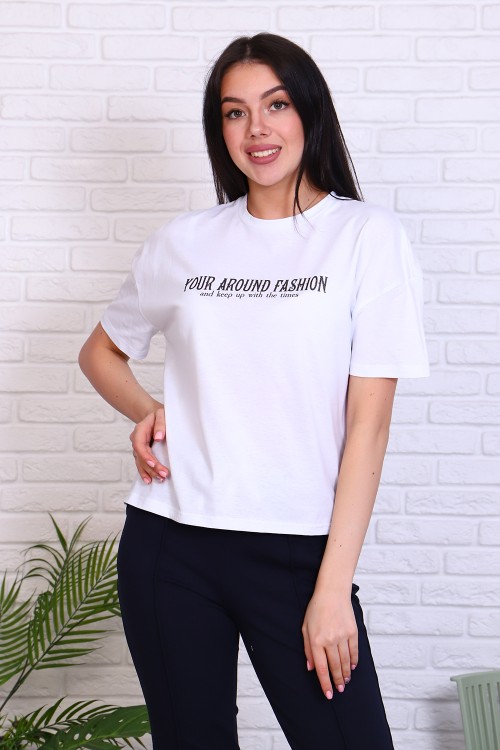 Женская футболка 31018 НТ белый Женская футболка 31018 НТ белый