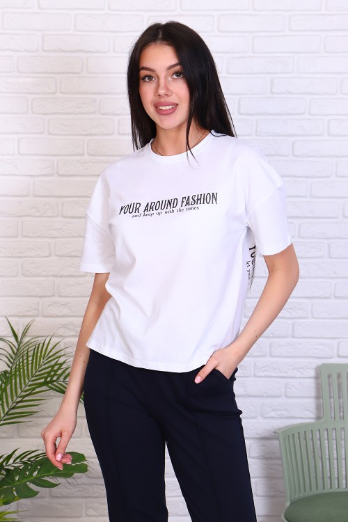 Женская футболка 31018 НТ белый Женская футболка 31018 НТ белый