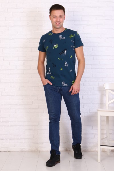 Мужская футболка 11193 НТ бирюза