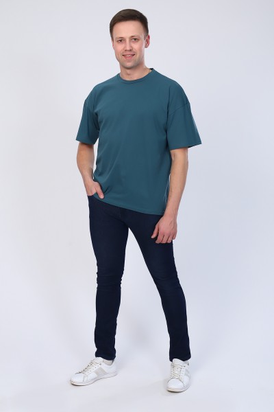 Мужская футболка 80012 НТ сине-зеленый