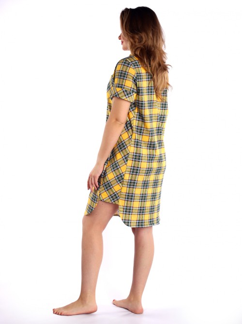Халат Герда желтая клетка К-147 ДТ