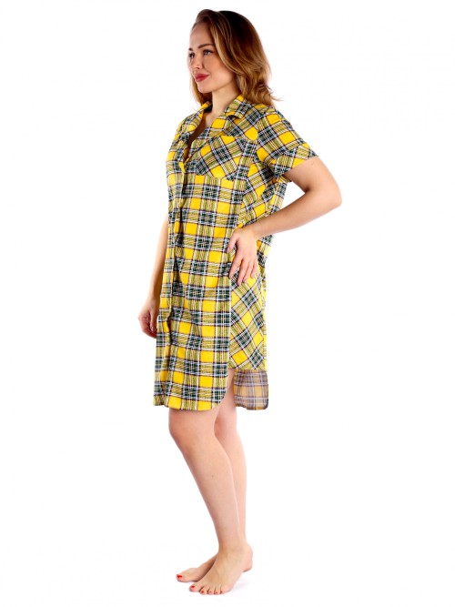Халат Герда желтая клетка К-147 ДТ