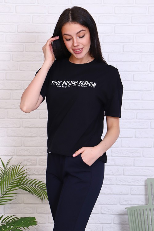 Женская футболка 31018 НТ черный