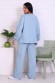 Женский костюм с брюками 14630 НТ серо-голубой