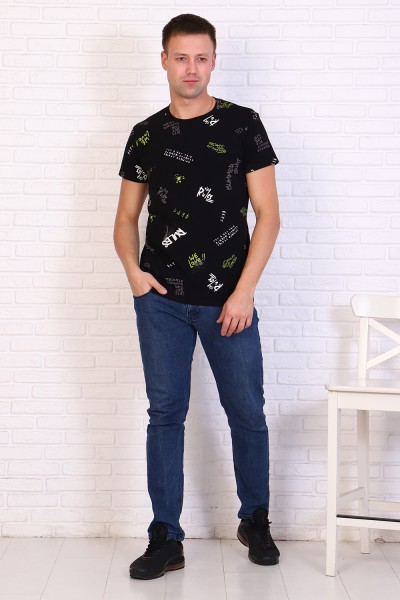 Мужская футболка 11193 НТ черный