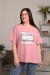 Женская футболка 32044 НТ розовый