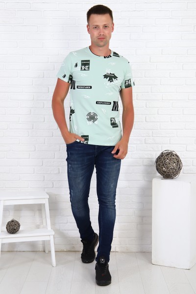 Мужская футболка 11222 НТ ментоловый