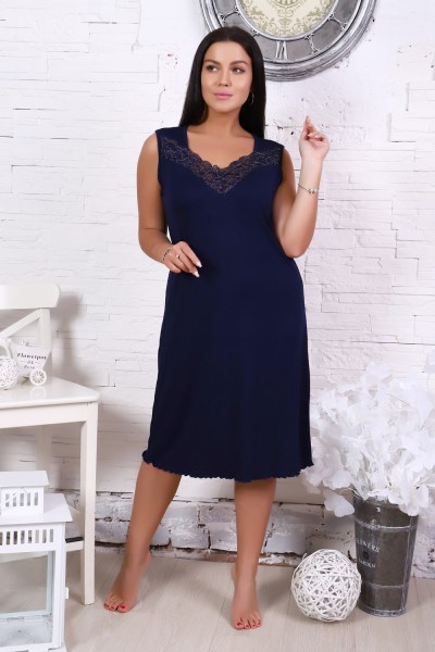 Женская ночная сорочка 25722 НТ темно-синий Женская ночная сорочка 25722 НТ темно-синий