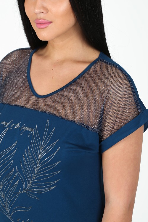 Женская туника 24625 НТ синий