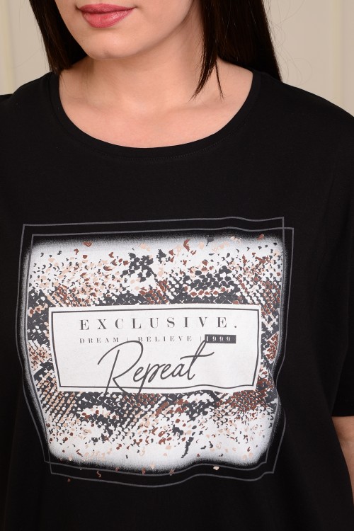 Женская футболка 32044 НТ черный