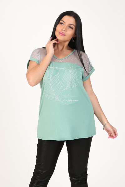 Женская туника 24625 НТ зеленый