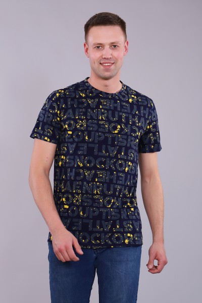 Мужская футболка 11688 НТ темно-синий