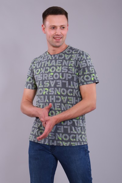 Мужская футболка 11688 НТ серый
