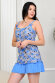 Женская ночная сорочка 4446 голубой