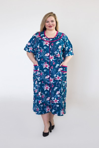 Халат Марго бирюза ХГ-055 ВХ