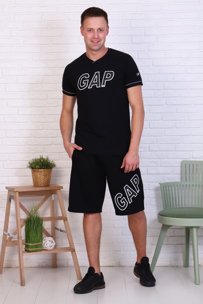 Мужская футболка 16619 НТ черный