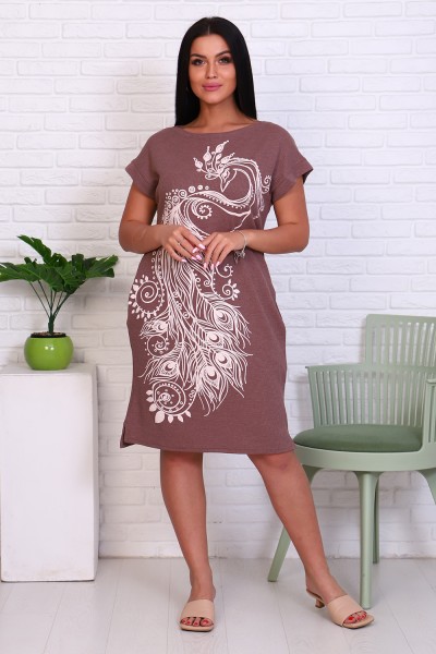Женская туника 24870 НТ кофе