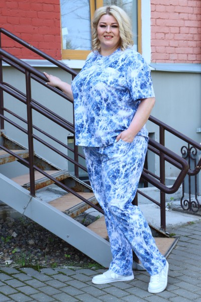 Костюм Голубой мрамор КГ-37 ВХ