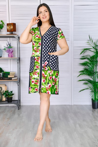 Халат Женский 39014 НТ красный