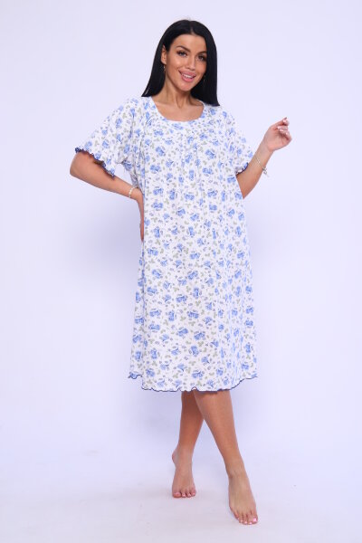 Женская ночная сорочка 35840 голубой