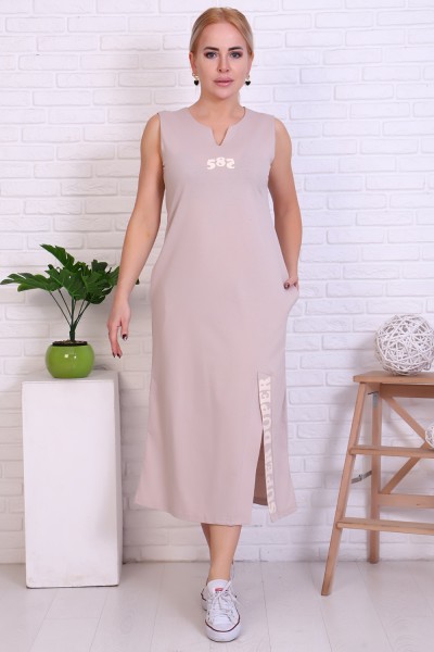 Платье женское 32032 НТ бежевый