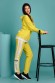 Женский костюм с брюками 8151 НТ желтый