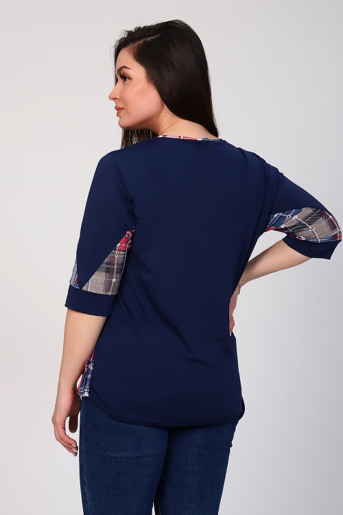 Женская туника 31521 НТ клетка Женская туника 31521 НТ клетка