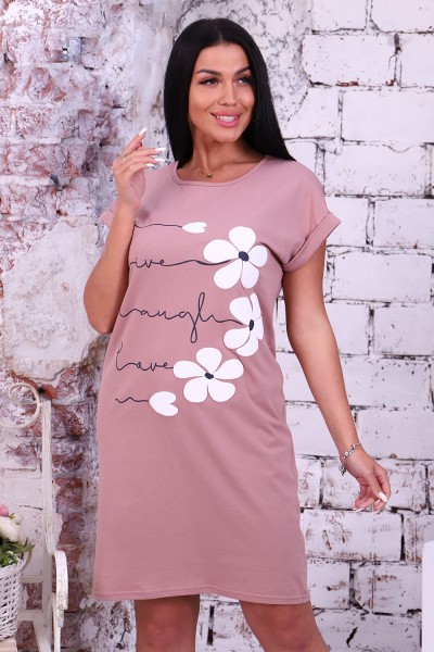 Женская туника 24878 НТ сухая роза Женская туника 24878 НТ сухая роза