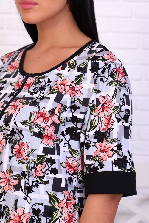 Халат Женский 6258 НТ коралловый Халат Женский 6258 НТ коралловый