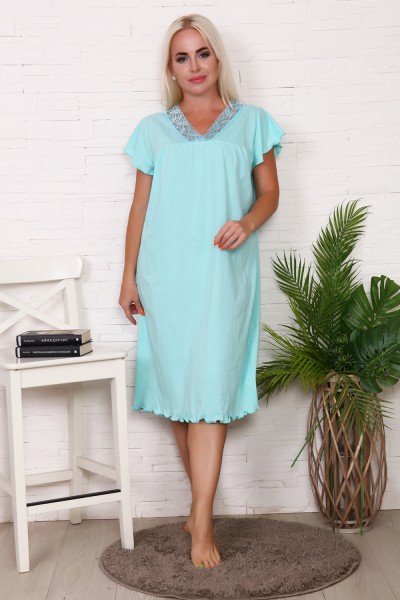 Женская ночная сорочка 42005 НТ бирюза Женская ночная сорочка 42005 НТ бирюза