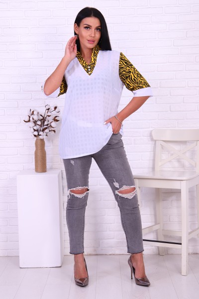 Женская туника 52166 НТ желтый